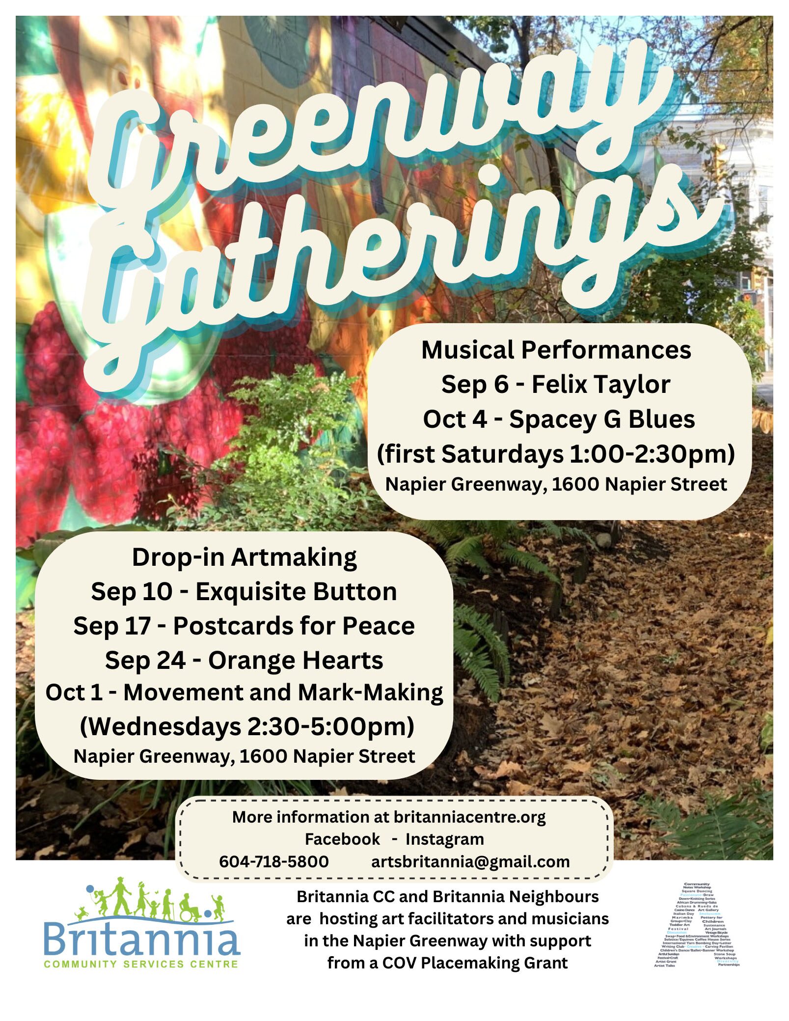 Greenway Gatherings – Oct 4