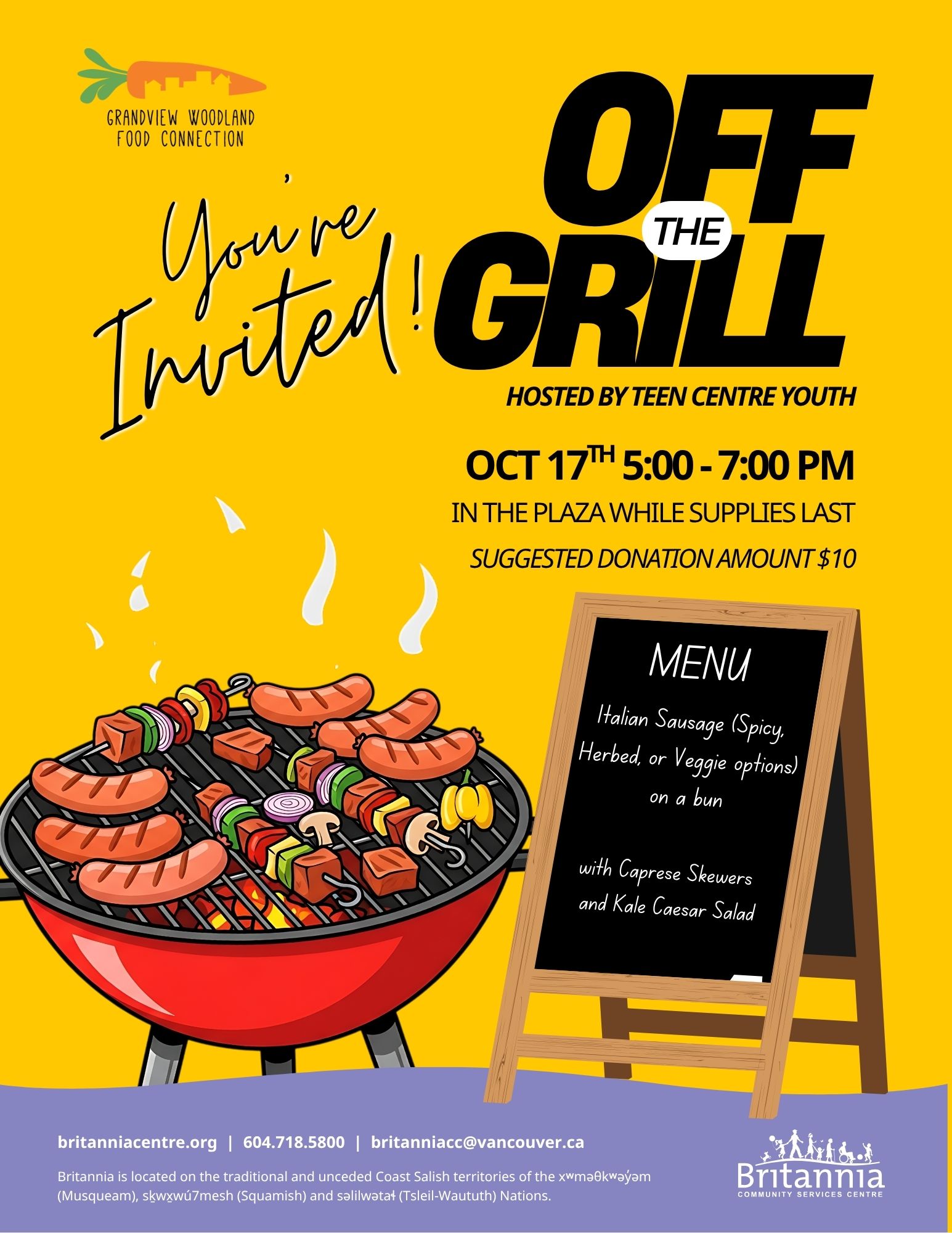 Off the Grill – Oct 17
