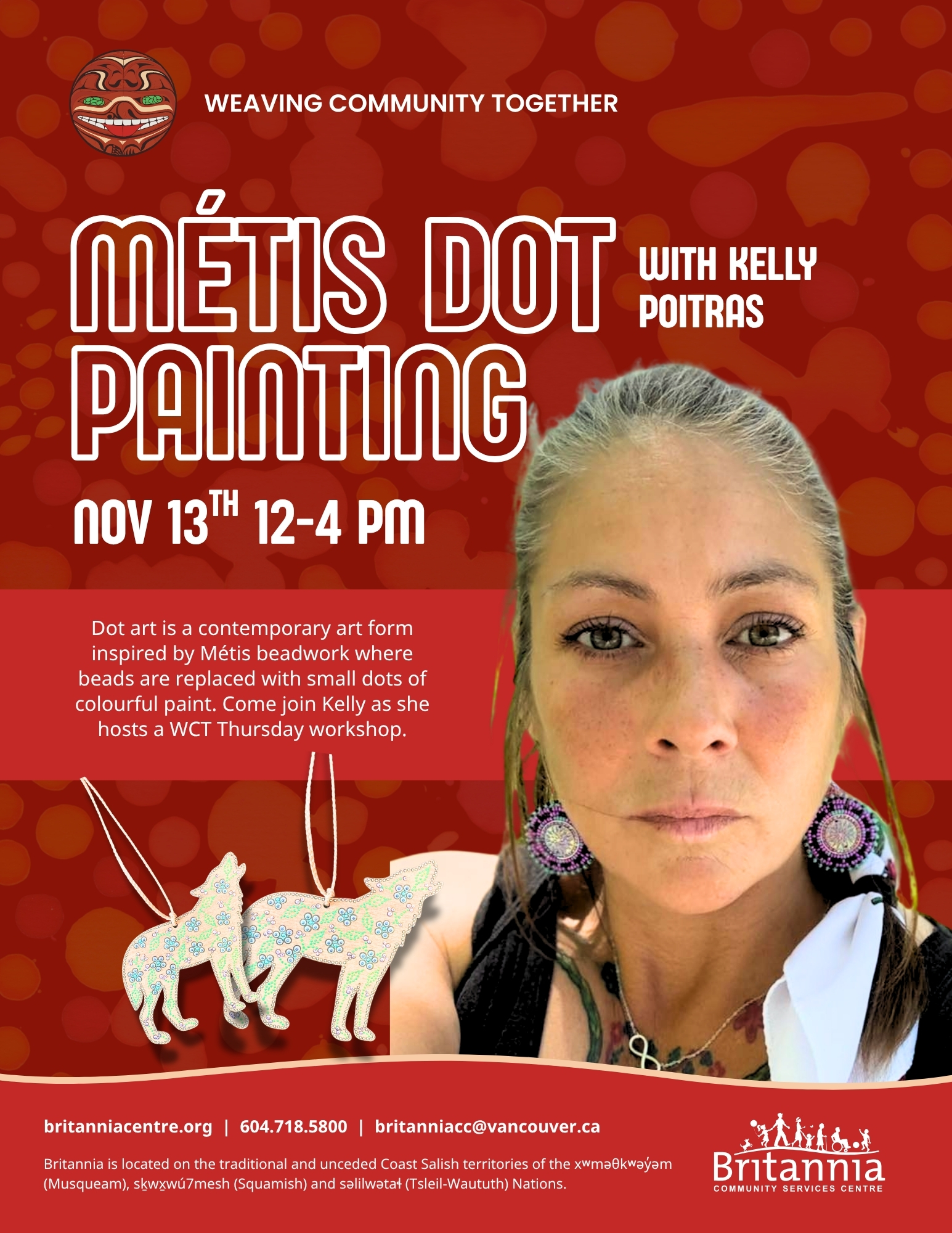 WCT Workshop – Metis Dot Painting – Nov 13th