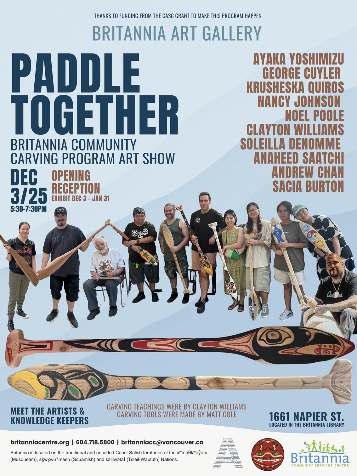 Paddle Together – Exhibition Opening – Dec 3