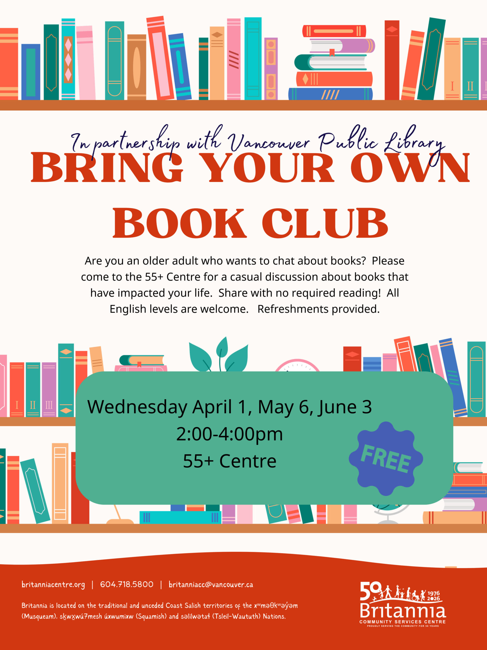 Bring Your Own Book Club – Jun 3