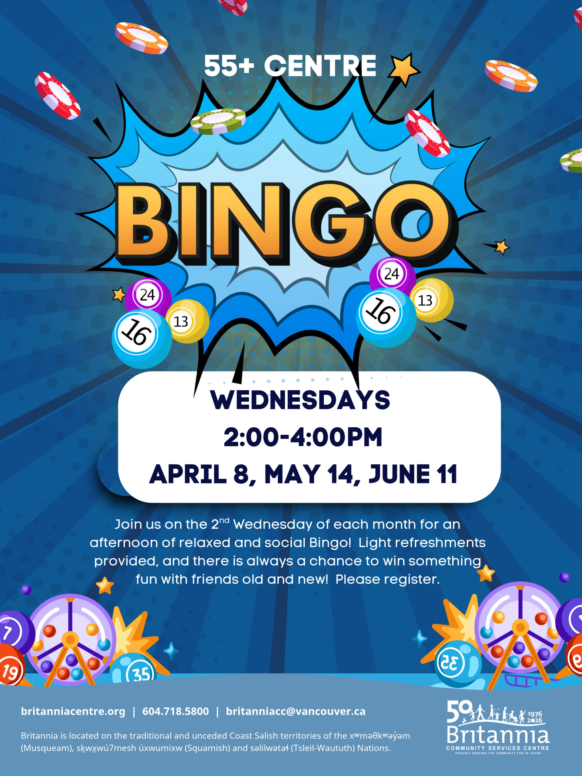55+ Bingo – Jun 10