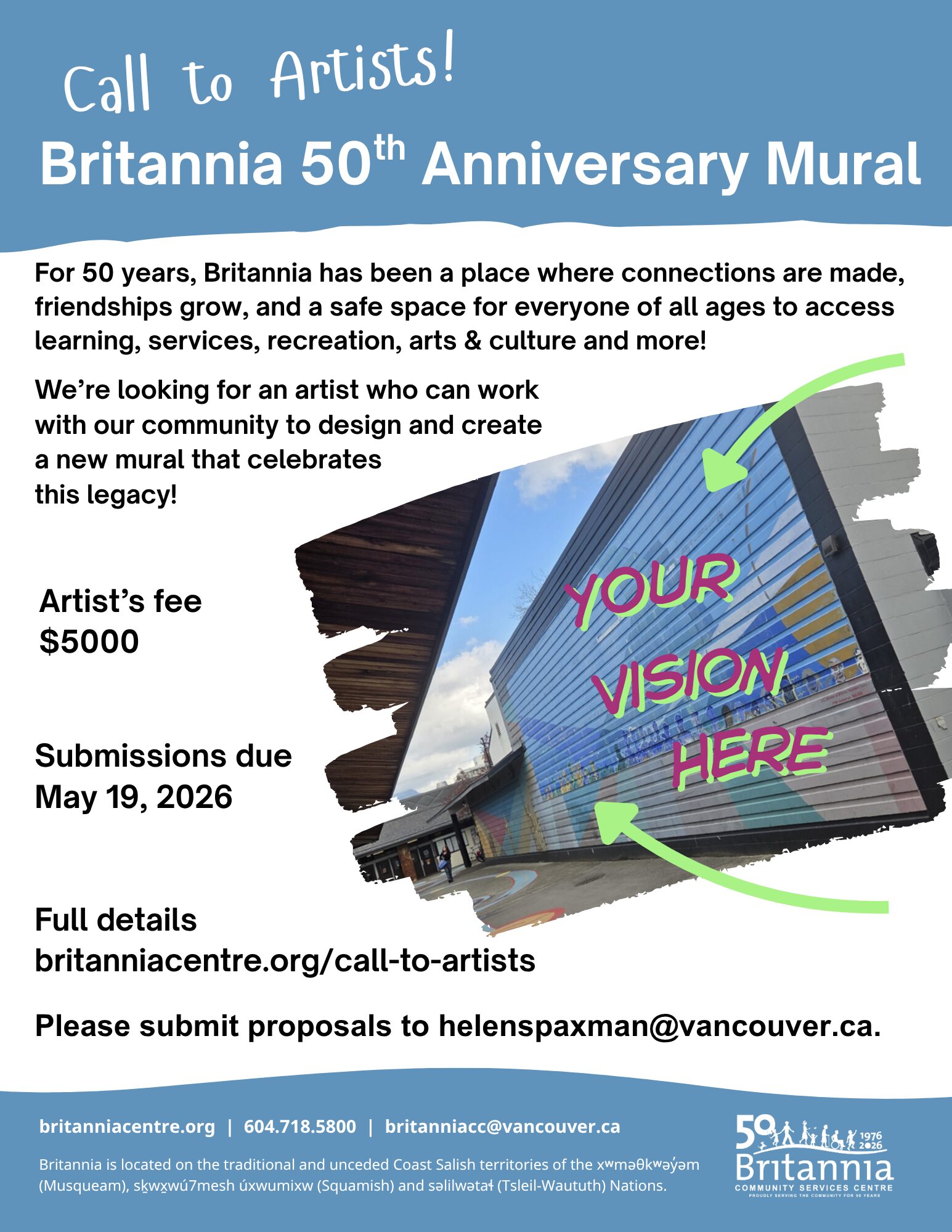 Call to Artists!