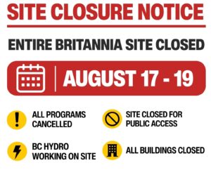 Full Site Closure Aug 17-19