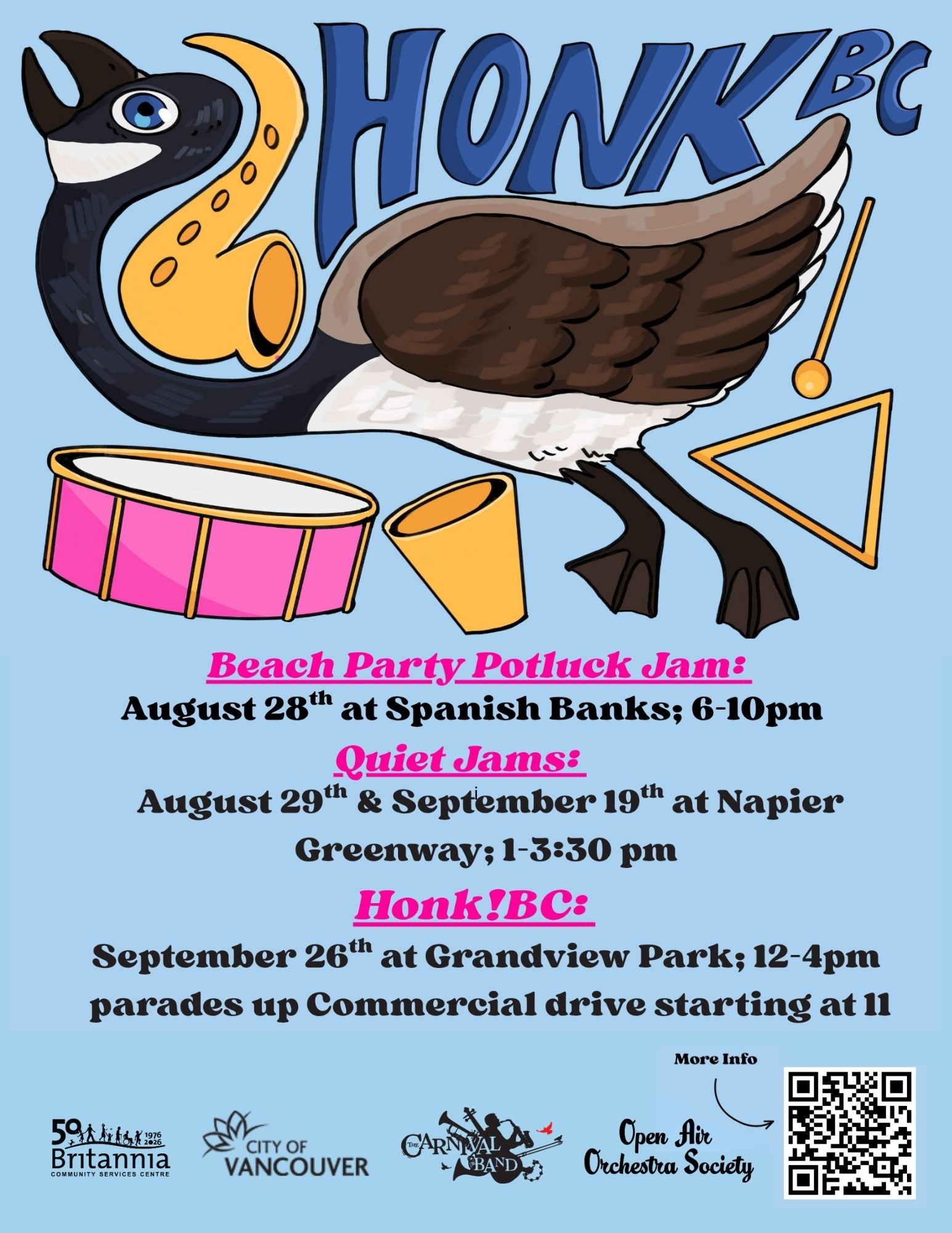 Honk!BC Beach Party Potluck Jam