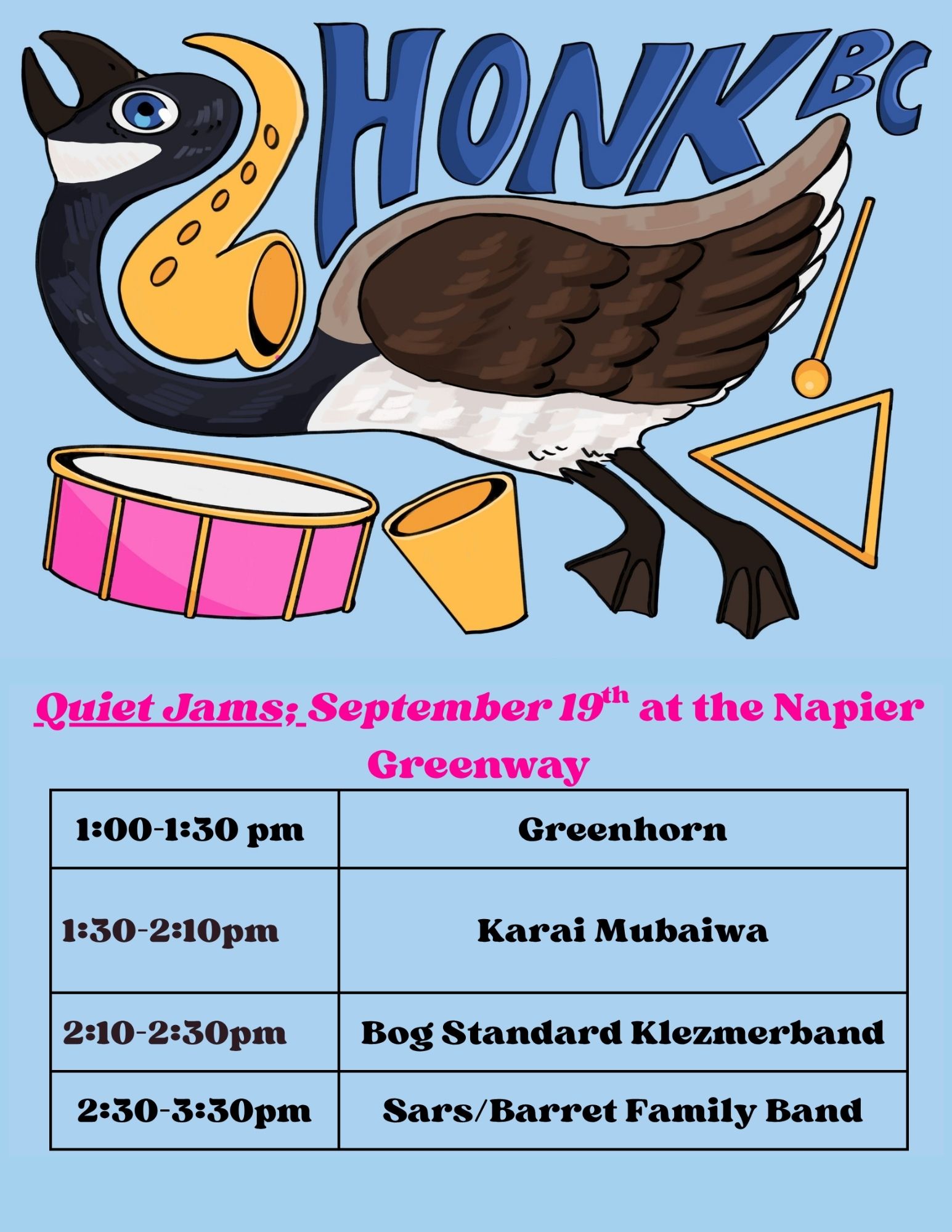 Honk!BC – Quiet Jam – Sep 19