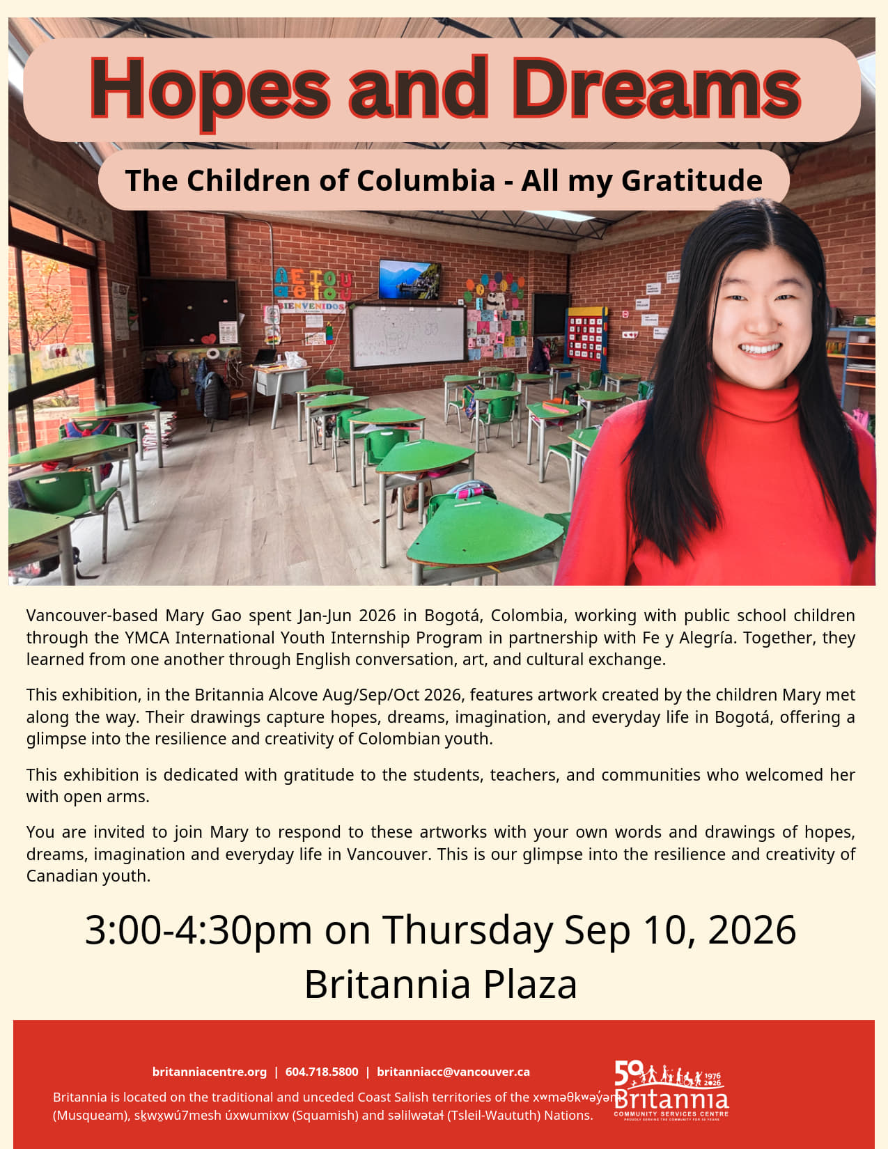 Hopes & Dreams – Meet the Artist – Sep 10