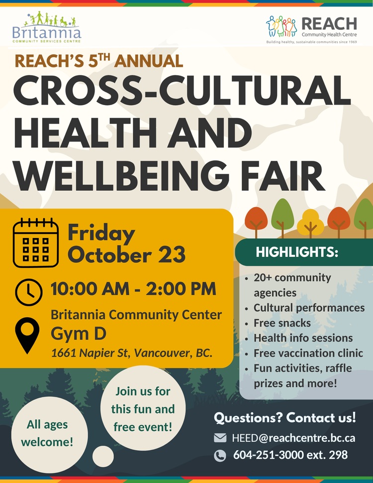 Cross-Cultural Health & Wellbeing Fair – Oct 23